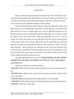 hoạch định chương trình marketing cho một sản phẩm của công ty xuất nhập khẩu gạo long an