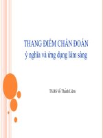 thang điểm chẩn đoán ý nghĩa và ứng dụng lâm sàng