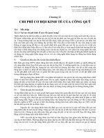 chi phí cơ hội của công quỹ