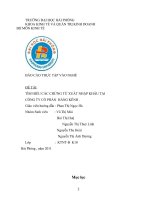 tìm hiểu các chứng từ xuất nhập khẩu tại công ty hàng kênh