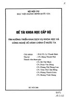 Tìm hướng triển khai dịch vụ khoa học và công nghệ về hành chính ở nước ta0