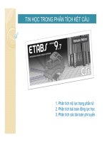 ETABS - TÍNH TOÁN KHUNG KHÔNG GIAN