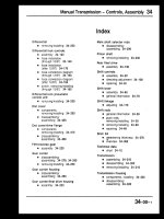 HỆ THỐNG ĐIỀU KHIỂN HỘP SỐ SÀN TRÊN XE AUDI 100 200 ĐỞI 1989-1991