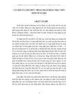 vai trò của tri thức trong hoạt động thực tiễn kinh tế xã hội