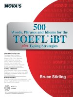 500 WORD PHRASES AND IDIOMS FOR THE TOEFL iBT