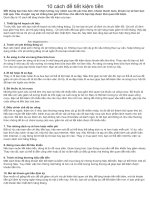 10 cách để tiết kiệm tiền