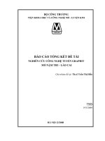Nghiên cứu công nghệ tuyển graphit mỏ nậm thi, lào cai