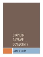 Chapter 4 Database Connectivity