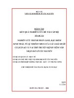 Nghiên cứu thành phần loài, đặc điểm sinh thái, tỷ lệ nhiễm virus của các loài muỗi culicinae và vai trò truyền bệnh viêm não nhật bản ở tây nguyên