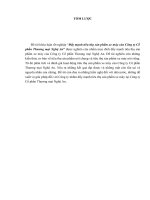 Đẩy mạnh tiêu thụ sản phẩm xe máy tại CTY CP TM nghệ an