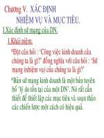 xác định mục tiêu chiến lược
