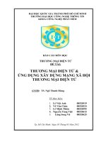 thương mại điện tử & ứng dụng xây dựng mạng xã hội thương mại điện tử
