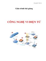Giáo Trình Bài Giảng Công Nghệ Vi Điện Tử