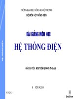 bài giảng hệ thống điện