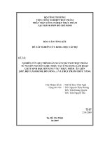 Nghiên cứu sản xuất chất sơ thực phẩm ứng dụng làm hoạt chất sinh học bổ sung vảo thực phẩm  và thực phẩm chức năng