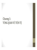 Bài giảng thị trường tài chính chương 1   tổng quan về tiền tệ