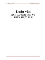 đình làng dương nỗ- thừa thiên huế