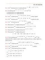 ứng dụng hàm số bậc hai vào phương trình