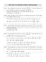 ÔN TẬP CÁC ĐƯỜNG CONIC THI ĐẠI HỌC