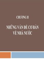 chương 2 những vấn đề cơ bản của nhà nước