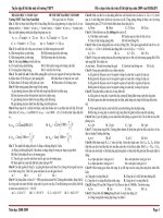 Tuyển tập đề thi thử một số trường THPT môn vật lý