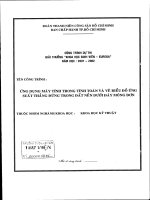 Ứng dụng máy tính trong tính toán và vẽ biểu đồ ứng suất thẳng đứng trong đất nền dưới đáy móng đơn lương toàn hiệp. hutech, 2002