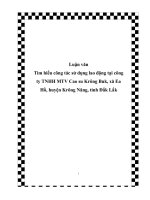 luận văn tìm hiểu công tác sử dụng lao động tại công ty tnhh mtv cao su krông buk  xã ea hồ  huyện krông năng  tỉnh đắk lắk