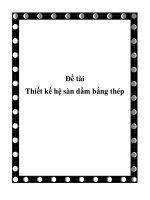 đề tài thiết kế hệ sàn dầm bằng thép