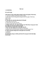 Đề tài: Những đóng góp của nghành thương mại trong quá trình hội nhập sâu vào nền kinh tế thế giới của VN  