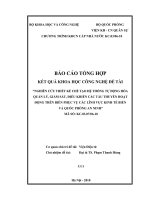 Nghiên cứu thiết kế chế tạo hệ thống tự động hóa quản lý, điều khiển các tàu thuyền hoạt động trên biển