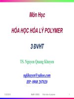 HÓA HỌC HÓA LÝ POLIMER