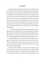 giải pháp nâng cao  hiệu quả sử dụng vón lưu động của công ty công nghệ phẩm thăng long