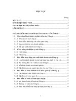 Báo cáo kiến tập tổng hợp tại công ty cổ phần Đông Lạnh Quy Nhơn