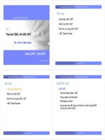 Bài 7: Thiết kê và lập trình web với ASP.NET - Thao tác CSDL với ADO.NET