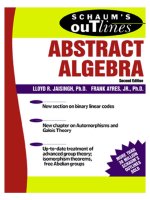 schaum's outlines abstract algebra 2ed