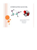 ethylene glycol - luận văn, đồ án, đề tài tốt nghiệp