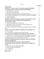 lập và phân tích kết quả hoạt động sản xuất kinh doanh của công ty tnhh xnk & tm hoàng long