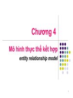 Chương 4 Mô hình thực thể kết hợp