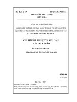 Nghiên cứu thiết kế chế tạo mạch tích hợp thụ động và tích cực siêu cao tần sử dụng phần mềm thiết kế mạch siêu cao tần và công nghệ gia công mạch dải chỉ tiêu kỹ thuật và yêu cầu các sản phẩm