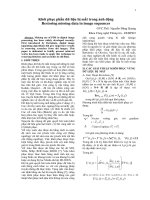 Khôi phục dữ liệu bị mất trong ảnh động   đề tài NCKH cấp bộ 2004 2006