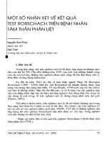 Test rorschach và kết quả