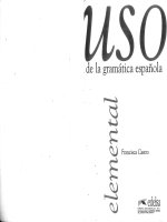uso de la gramatica espanola elemental