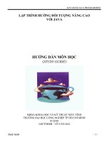 Giới thiệu Lập trình hướng đối tượng nâng cao với JAVA