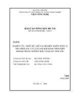 Nghiên cứu, thiết kế, chế tạo bộ điều khiển dừng vị trí chính xác của xy lanh khí hành trình đến 2000mm trong trường hợp tải quán tính lớn
