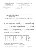 kỳ thi học sinh giỏi cấp trường lớp 7 đề và đáp án