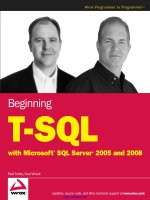 beginning  t-sql  with  microsoft  sql  server  2005  and  2008