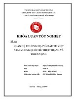 Quan hệ thương mại và đầu tư việt nam   vương quốc bỉ thực trạng và triển vọng