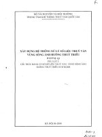 Xây dựng hệ phần mềm xử lý số liệu thuỷ văn vùng sông ảnh hưởng thuỷ triều HYDTID1 0 xây dựng hệ thống xử lý số liệu thuỷ văn vùng sông ảnh hưởng thuỷ triều hydtid1 0 cấu trúc bảng cơ sở dữ liệu thuỷ văn vùng sông ảnh hưởng t