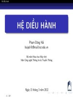 hệ điều hành chương 2 quản lý tiến trình