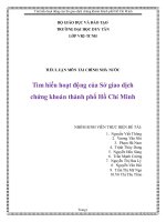 Tìm hiểu hoạt động của Sở giao dịch chứng khoán thành phố Hồ Chí Minh